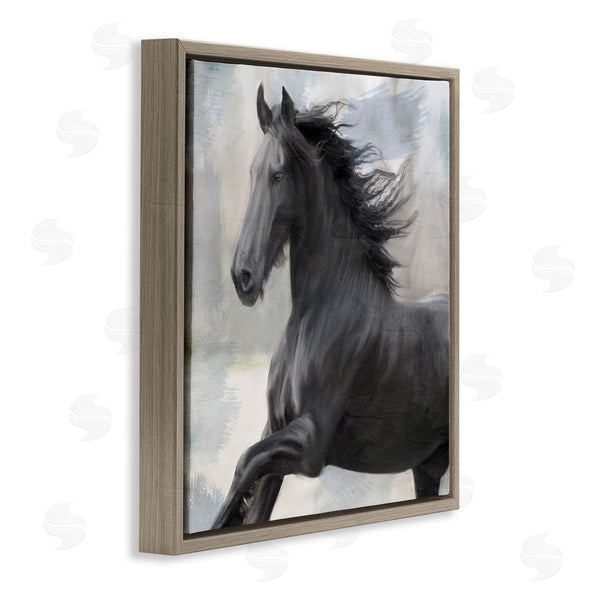 Stupell Industries Kim Allen | Black Stallion Horse