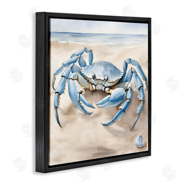 Stupell Industries Kim Allen | Blue Crab On Beach