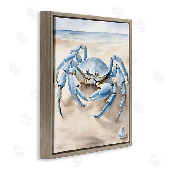 Stupell Industries Kim Allen | Blue Crab On Beach