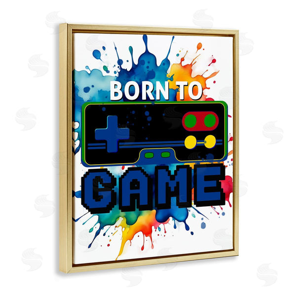 Stupell Industries Kim Allen | Born To Game Splash