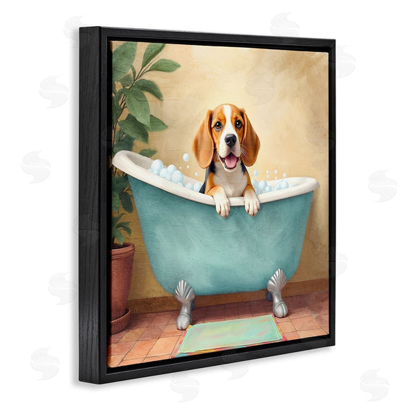 Stupell Industries Kim Allen | Bubble Bath Hound Dog