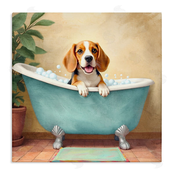 stupell industries Kim Allen | Bubble Bath Hound Dog