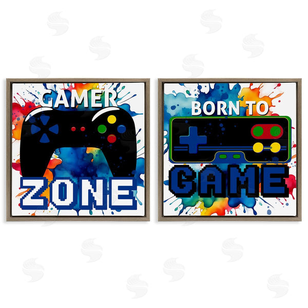 Stupell Industries Kim Allen | Gamer Zone On Splash