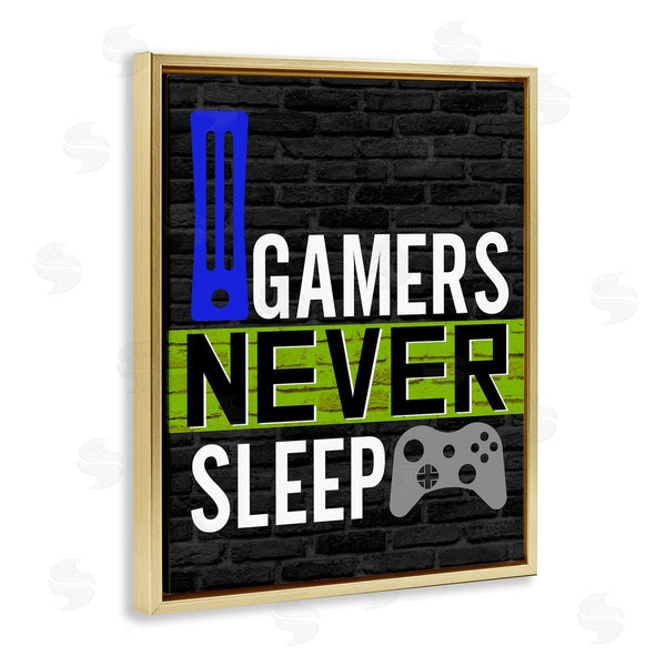 Stupell Industries Kim Allen | Gamers Never Sleep