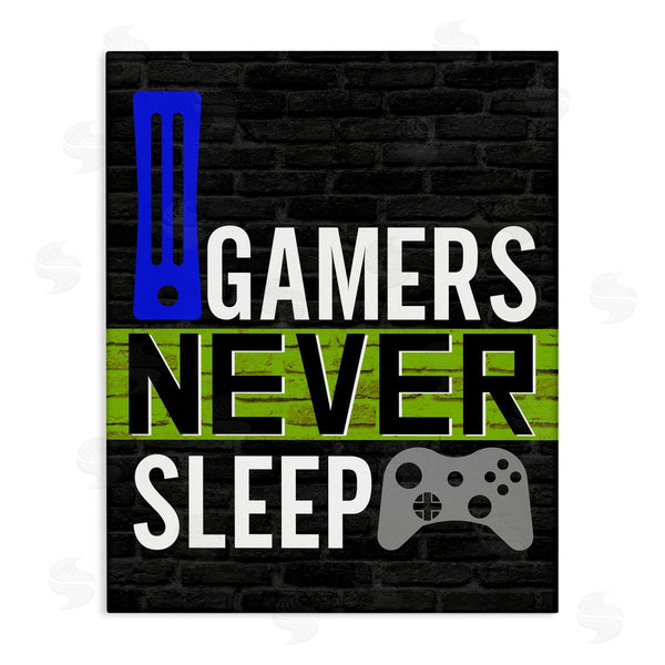 stupell industries Kim Allen | Gamers Never Sleep