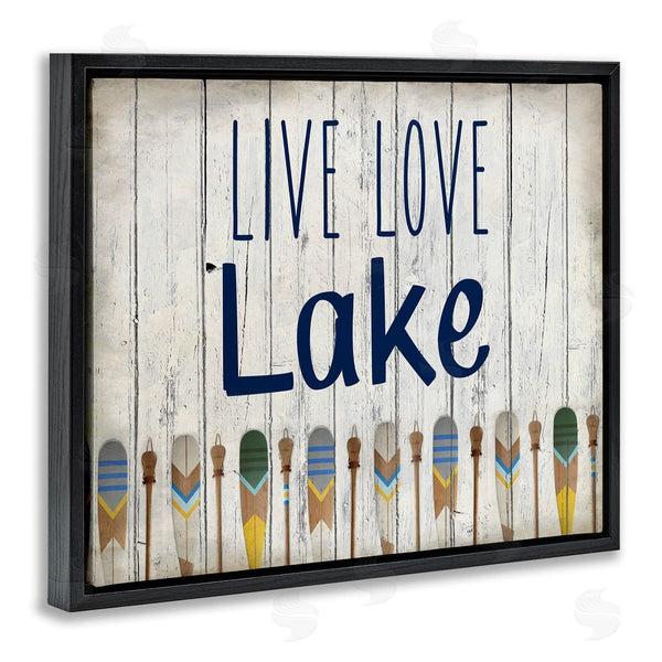 Stupell Industries Kim Allen | Live Love Lake Oars