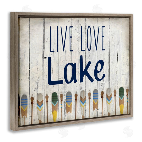 Stupell Industries Kim Allen | Live Love Lake Oars
