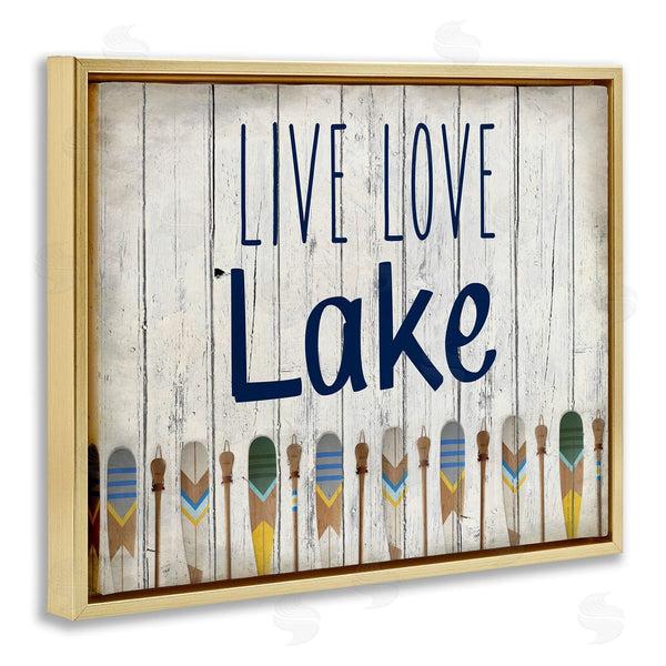 Stupell Industries Kim Allen | Live Love Lake Oars