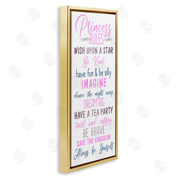 Stupell Industries Kim Allen | Pastel Princess Rules
