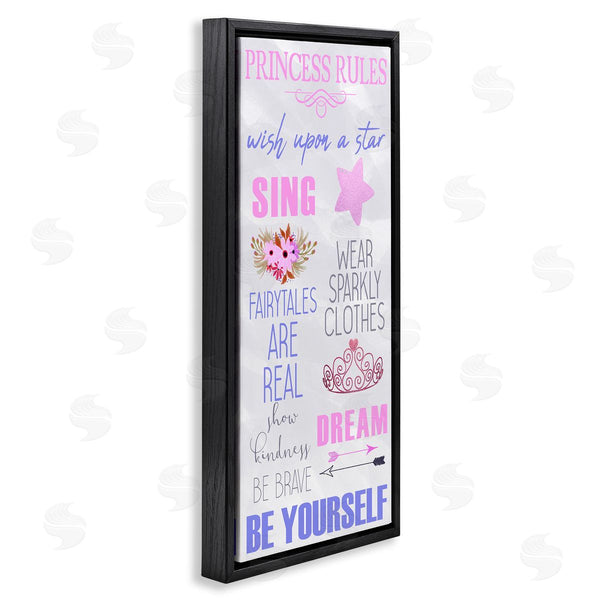 Stupell Industries Kim Allen | Rules For Princesses