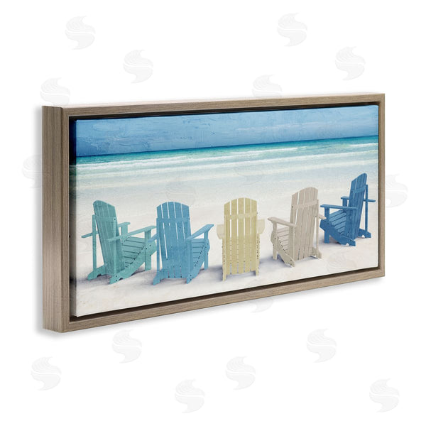 Stupell Industries Kim Allen | Sea View Beach Chairs