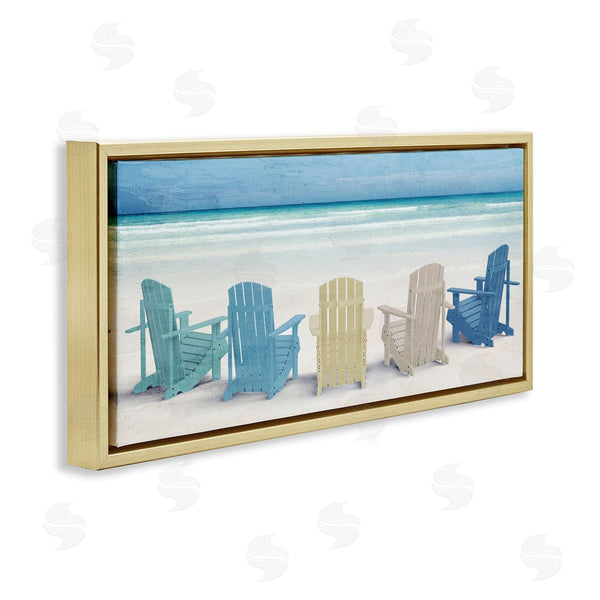 Stupell Industries Kim Allen | Sea View Beach Chairs