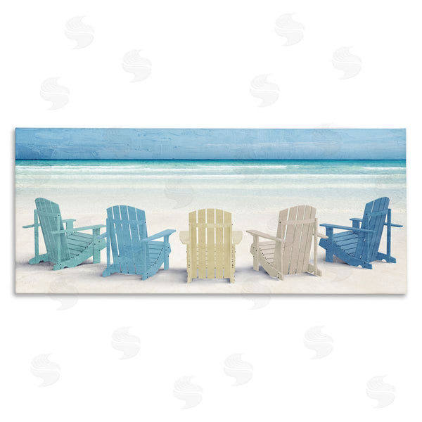 stupell industries Kim Allen | Sea View Beach Chairs