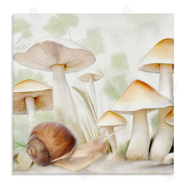 stupell industries Kim Allen | Snail Among Mushrooms