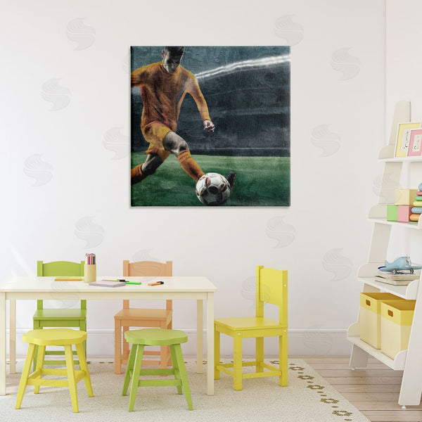 Stupell Industries Kim Allen | Soccer Kick In Action