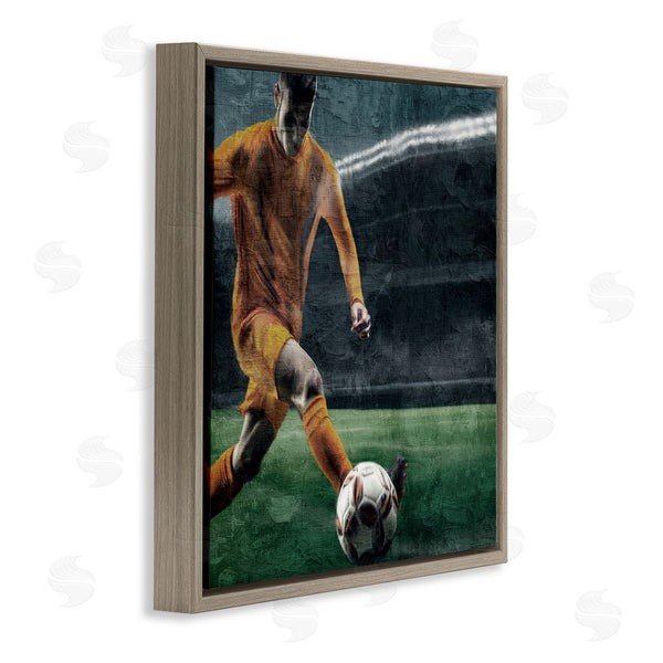 Stupell Industries Kim Allen | Soccer Kick In Action