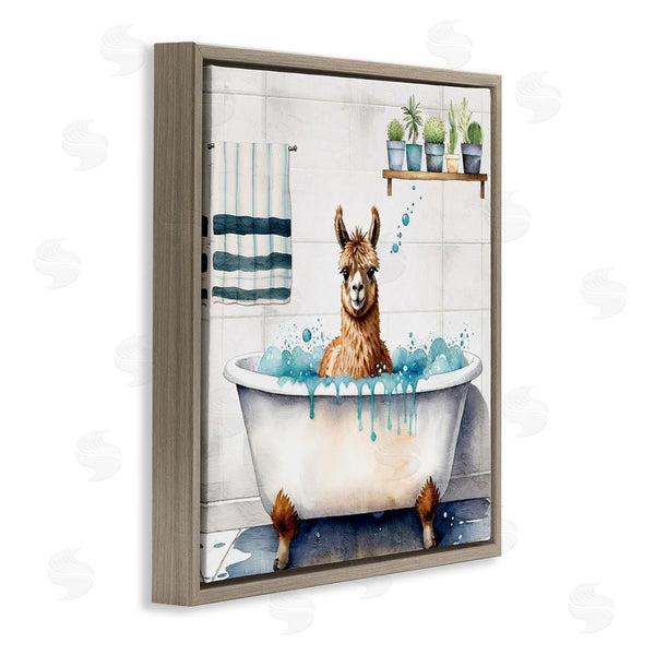 Stupell Industries Kim Allen | Suds Alpaca Bathtub