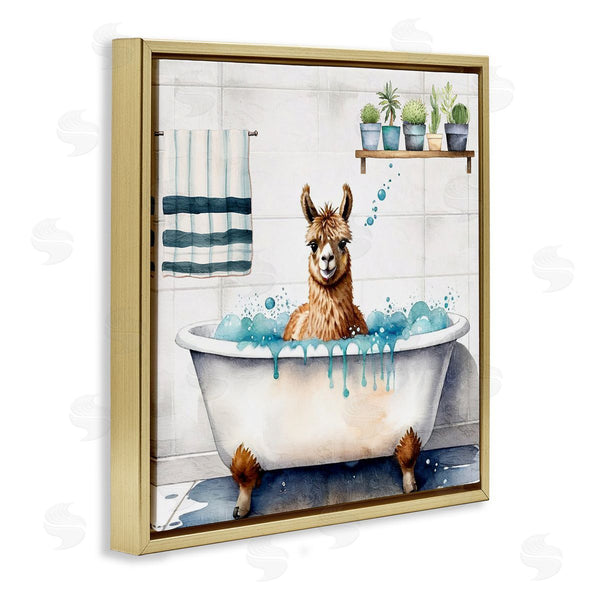 Stupell Industries Kim Allen | Suds Alpaca Bathtub