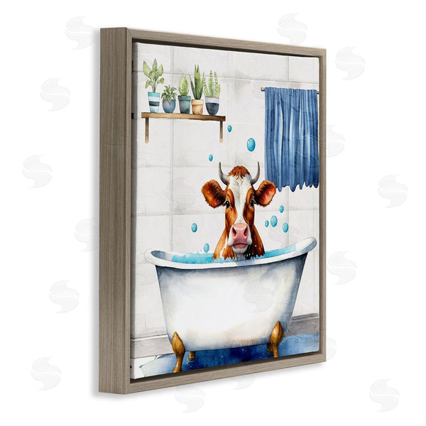 Stupell Industries Kim Allen | Suds Cow Bathtub