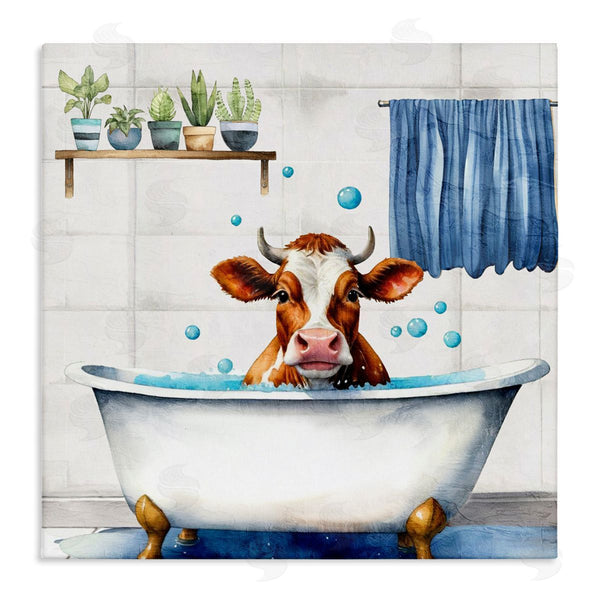 stupell industries Kim Allen | Suds Cow Bathtub
