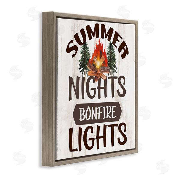 Stupell Industries Kim Allen | Summer Nights Phrase