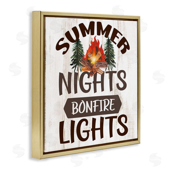 Stupell Industries Kim Allen | Summer Nights Phrase