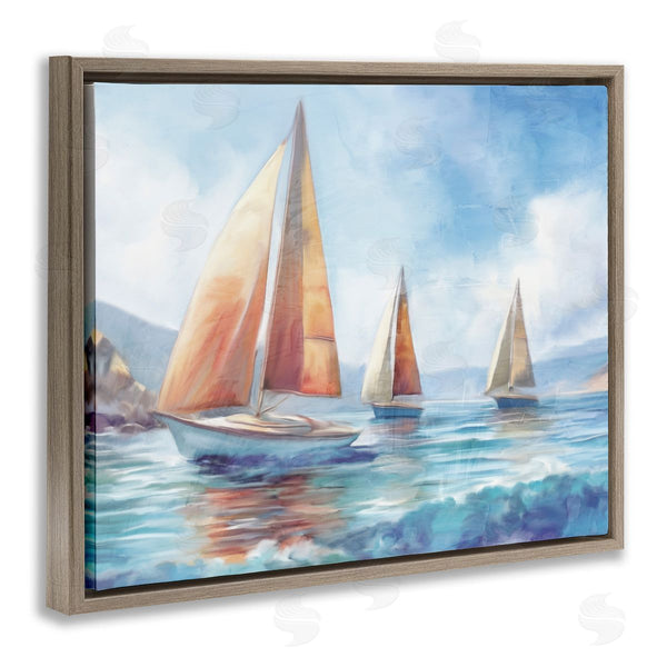 Stupell Industries Kim Allen | Three Boats Drifting