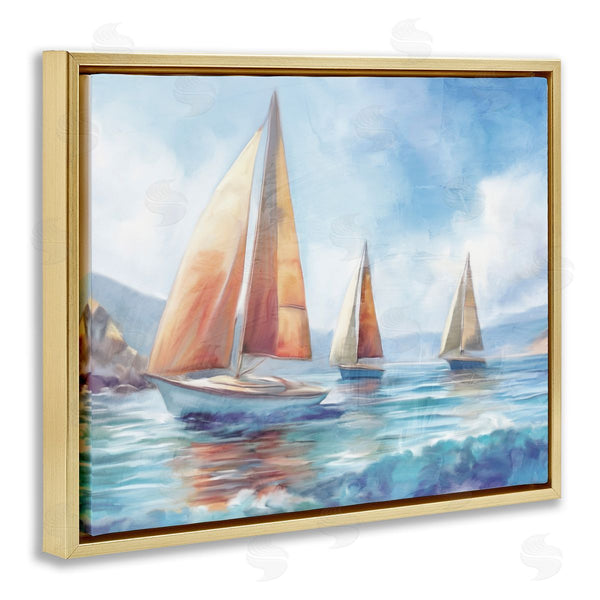 Stupell Industries Kim Allen | Three Boats Drifting