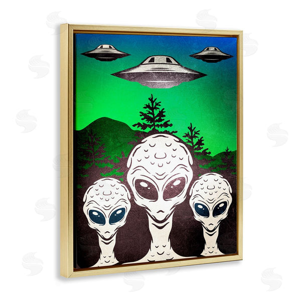 Stupell Industries Kim Allen | Vintage Aliens & UFO