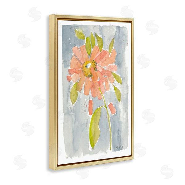 Stupell Industries Krinlox | Abstract Peach Dahlia