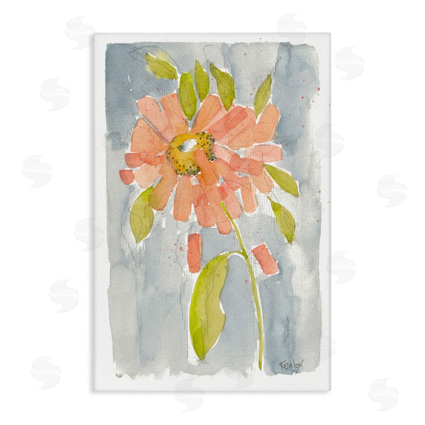 stupell industries Krinlox | Abstract Peach Dahlia