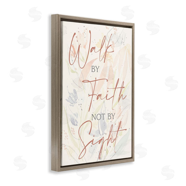 Stupell Industries Krinlox | Walk By Faith Phrase