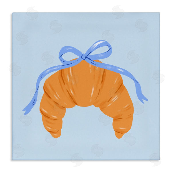 stupell industries Krissy Mast | Blue Bow Croissant