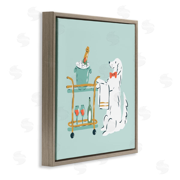 Stupell Industries Krissy Mast | Doggie Drink Cart