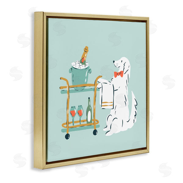 Stupell Industries Krissy Mast | Doggie Drink Cart