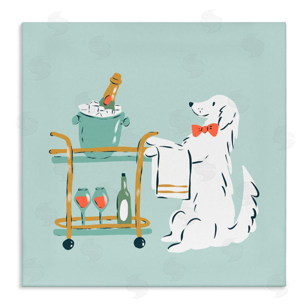stupell industries Krissy Mast | Doggie Drink Cart