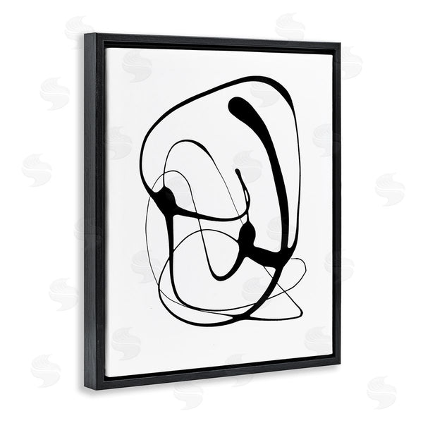 Stupell Industries Lanie Loreth | Black Modern Swirl