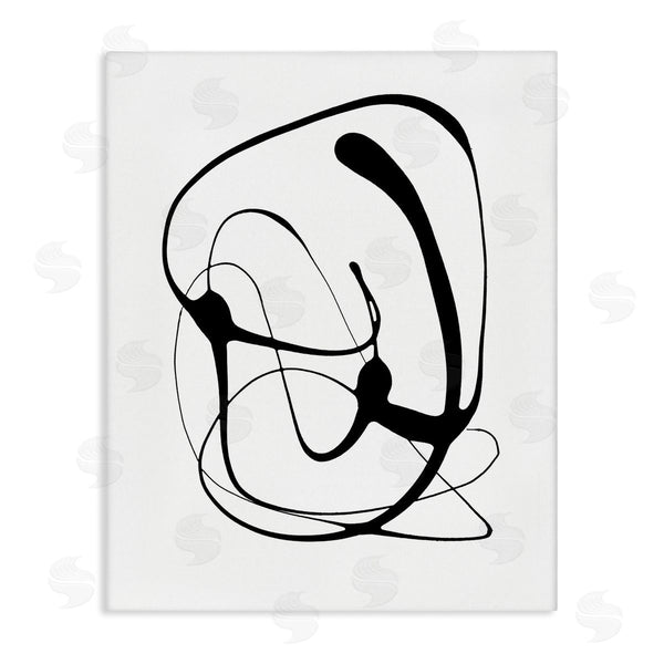 stupell industries Lanie Loreth | Black Modern Swirl