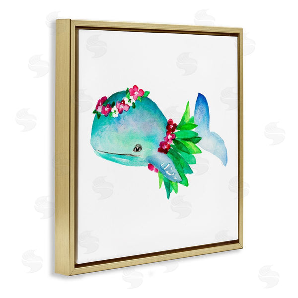 Stupell Industries Lanie Loreth | Hula Skirt Whale