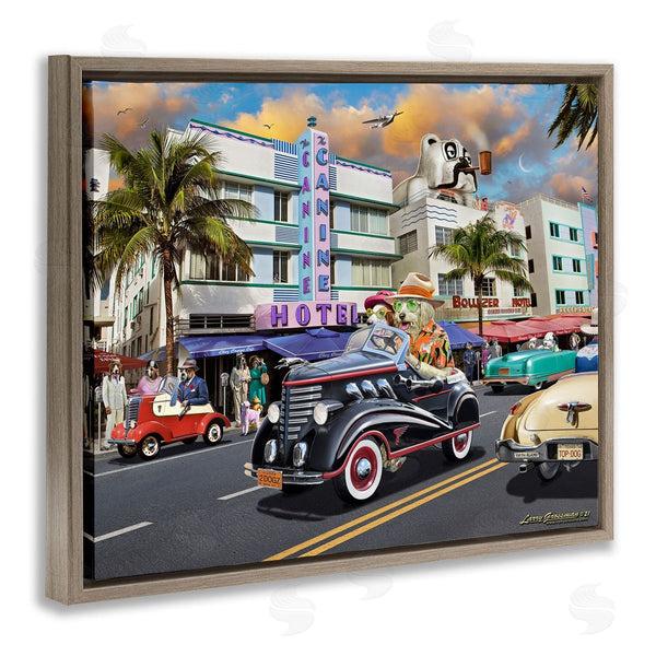 Stupell Industries Larry Grossman | Dog Days Miami