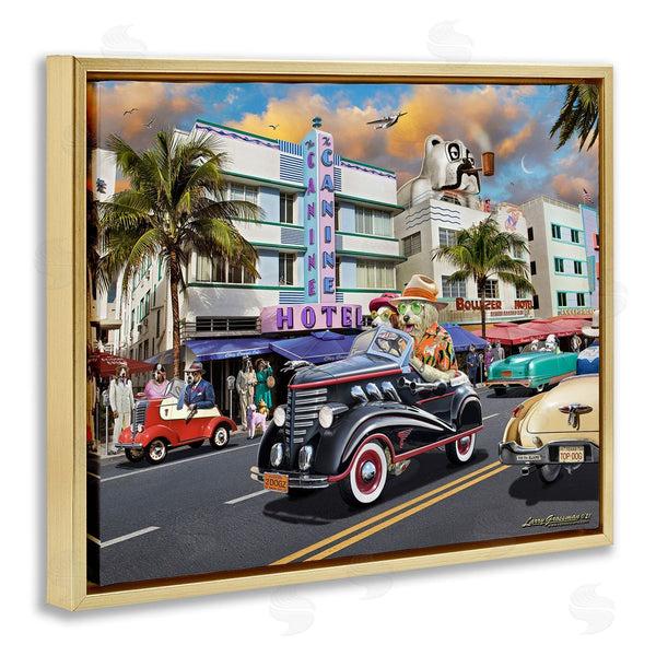 Stupell Industries Larry Grossman | Dog Days Miami