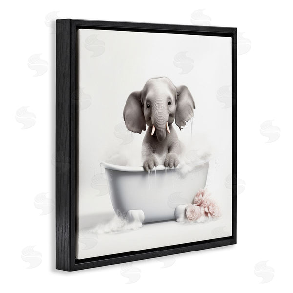 Stupell Industries Lazar Studio | Baby Elephant Bath