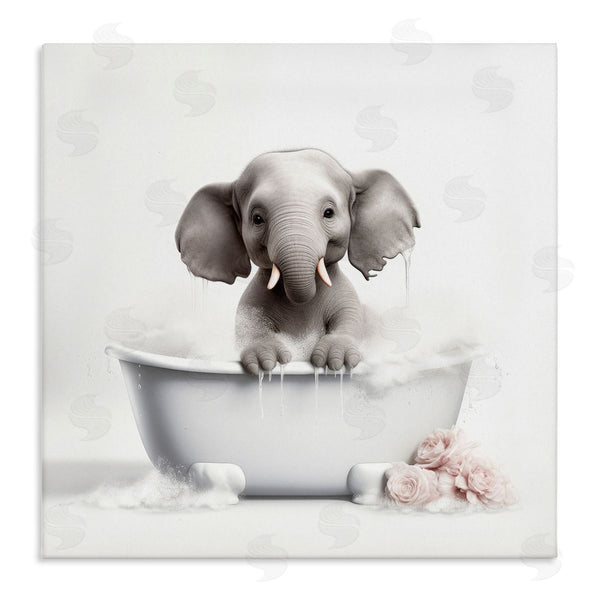 stupell industries Lazar Studio | Baby Elephant Bath