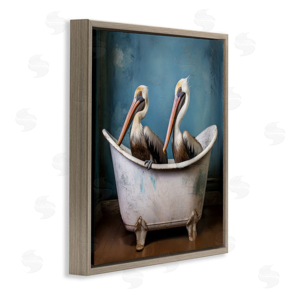 Stupell Industries Lazar Studio | Pelican Bath Time