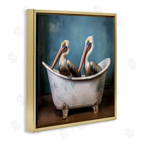 Stupell Industries Lazar Studio | Pelican Bath Time