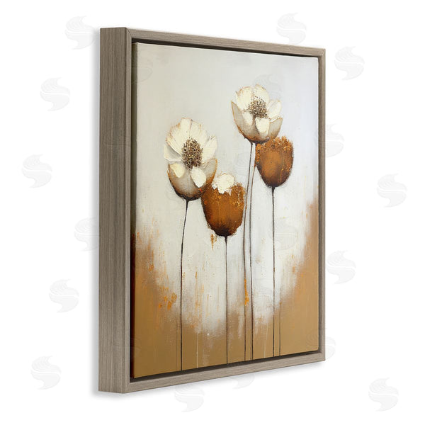 Stupell Industries Leah McLean | Brown & White Tulips