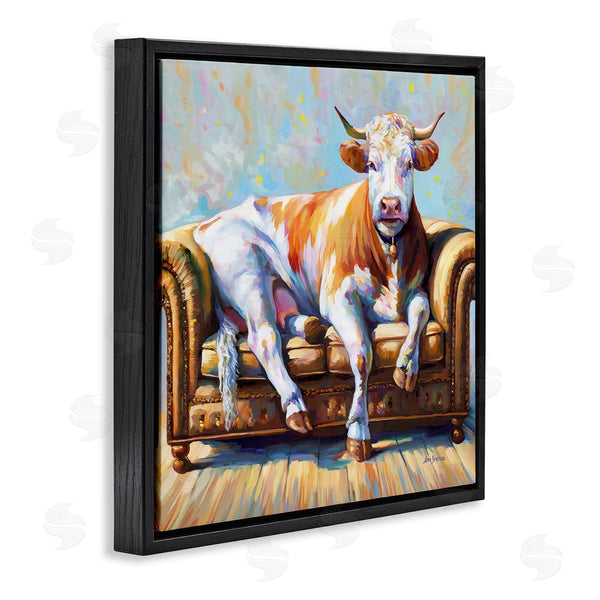 Stupell Industries Leon Devenice | Cow's Day Off