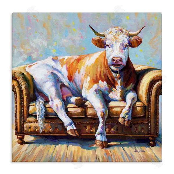 stupell industries Leon Devenice | Cow's Day Off