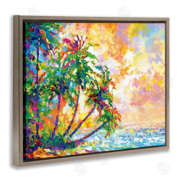 Stupell Industries Leon Devenice | Full Beach Palms