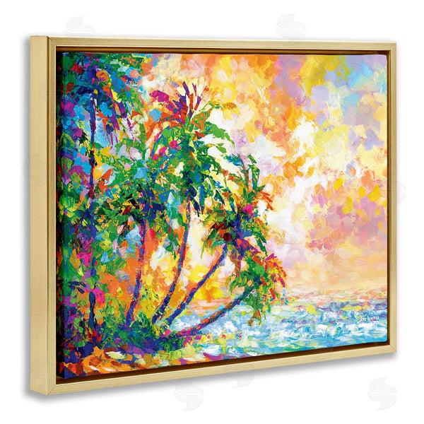 Stupell Industries Leon Devenice | Full Beach Palms